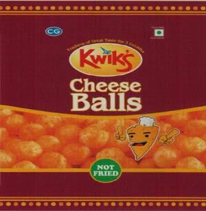 Kwik's Cheese Balls (and logo) trademark logo