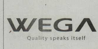 WEGA (and logo) trademark logo