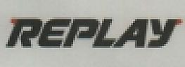 REPLAY (and logo) trademark logo