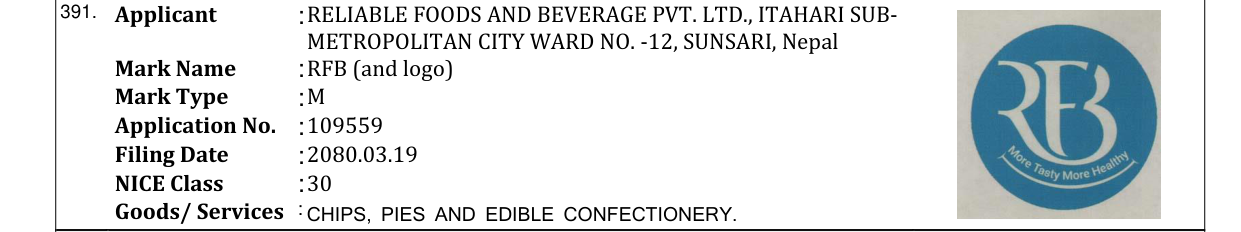 Original bulletin entry for RFB (and logo)