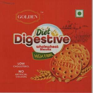 GOLDEN DIET DIGESTIVE BISCUITS (and logo) trademark logo