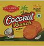 GOLDEN AAJA COCONUT KRUNCH BISCUITS (and logo) trademark logo
