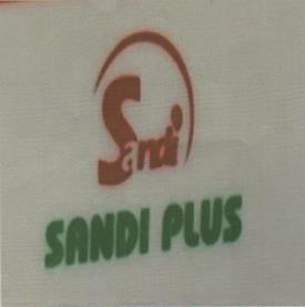SANDI PLUS (and logo) trademark logo