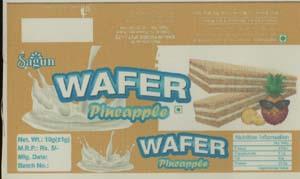 SAGUN WAFER PINEAPPLE (and logo) trademark logo