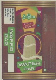SAGUN WAFER BAR (and logo) trademark logo