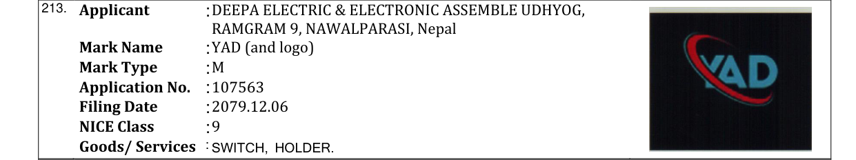 Original bulletin entry for YAD (and logo)