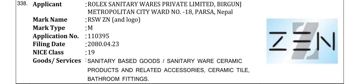 Original bulletin entry for RSW ZN (and logo)