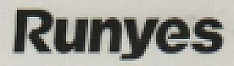 RUNYES (and logo) trademark logo