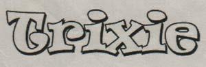 TRIXIE (and logo) trademark logo