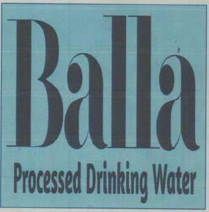 BALLA (and logo) trademark logo