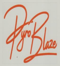 PYROBLAZE (and logo) trademark logo