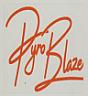 PYROBLAZE (and logo) trademark logo