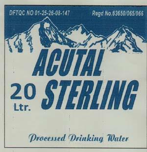 ACUTAL STERLING (and logo) trademark logo