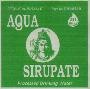 AQUA SIRUPATE (and logo) trademark logo