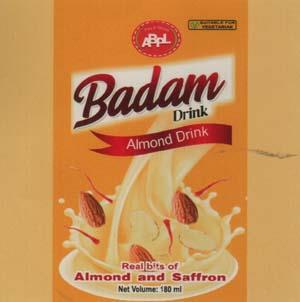 ABPL BADAM DRINK (and logo) trademark logo