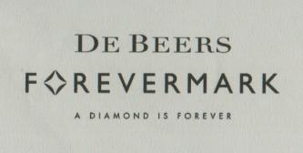 DF BEERS FOREVERMARK A DIAMOND IS FOREVER (and logo) trademark logo