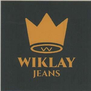 WIKLAY JEANS (and logo) trademark logo