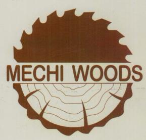 MECHI WOODS (and logo) trademark logo