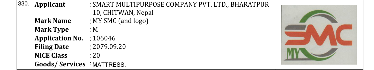 Original bulletin entry for MY SMC (and logo)