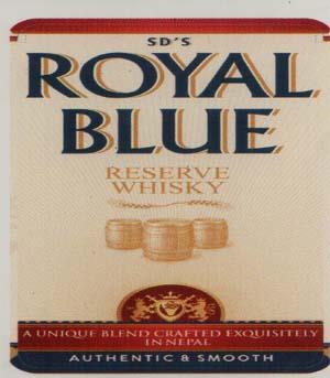 SD'S ROYAL BLUE (and logo) trademark logo