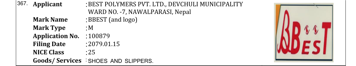 Original bulletin entry for BBEST (and logo)