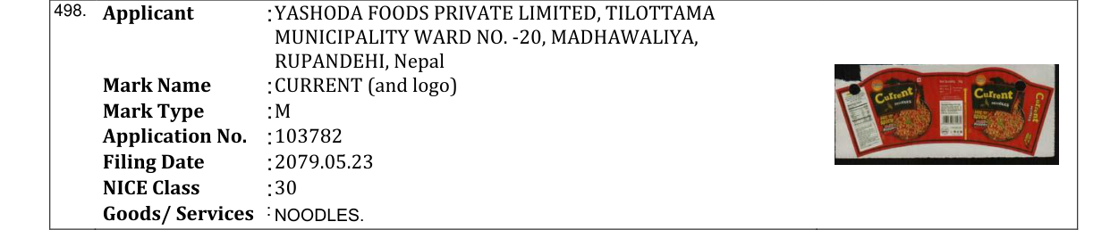 Original bulletin entry for CURRENT (and logo)
