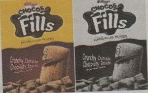 CHOCOS FILLS (and logo) trademark logo