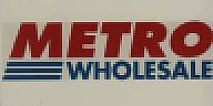 METRO WHOLESALE (and logo) trademark logo