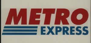 METRO EXPRESS (and logo) trademark logo