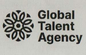 Global Talent Agency (and logo) trademark logo