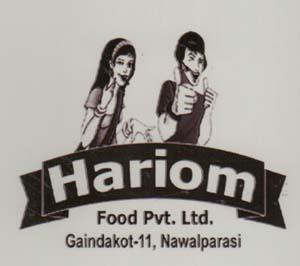 HARIOM FOOD PVT. LTD. (and logo) trademark logo