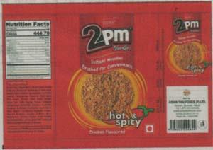2PM HOT AND SPICY (and logo) trademark logo