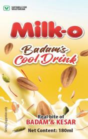 MILK-O BADAM'S COOL DRINK (and logo) trademark logo