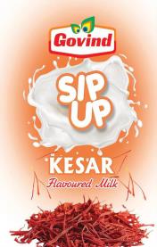 GOVIND SIP UP KESAR FLAVOURED (and logo) trademark logo