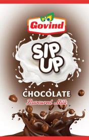 GOVIND SIP UP CHOCOLATE FLAVOURED MILK (and logo) trademark logo