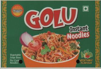 GOLU INSTANT NOODLES (and logo) trademark logo