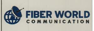 FIBER WORLD COMMUNACATION (and logo) trademark logo