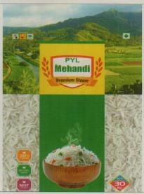 PYL MEHANDI (and logo) trademark logo