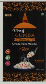VIRAJ GUMBA (and logo) trademark logo