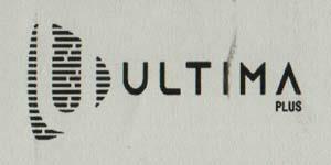 ULTIMA PLUS (and logo) trademark logo