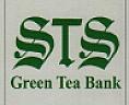 STS GREEN TEA BANK (and logo) trademark logo