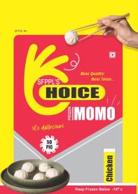 SFPPL'S CHOICE FROZEN MOMO (and logo) trademark logo