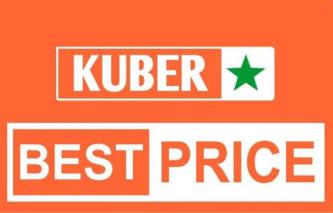 KUBER BEST PRICE (and logo) trademark logo