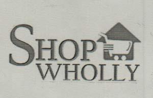 SHOP WHOLLY (and logo) trademark logo