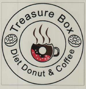 Treasure Box Diet Donut & Coffe (and logo) trademark logo