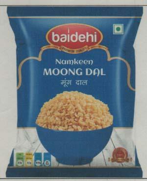 BAIDEHI MOONG DAL NAMKEEN (and logo) trademark logo