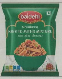 BAIDEHI KATTA MITHA NAMKEEN (and logo) trademark logo