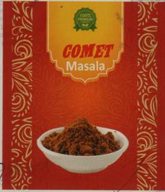 COMET MASALA (and logo) trademark logo
