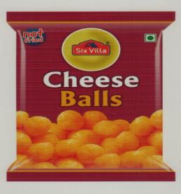 SIX VILLA CHEESE BALLS (and logo) trademark logo