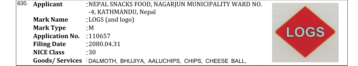 Original bulletin entry for LOGS (and logo)